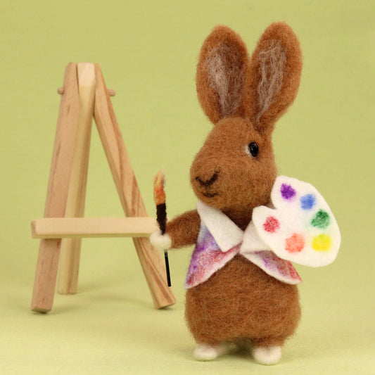 New! Artist Bunny Small Needle Felt Kit - The Makerss