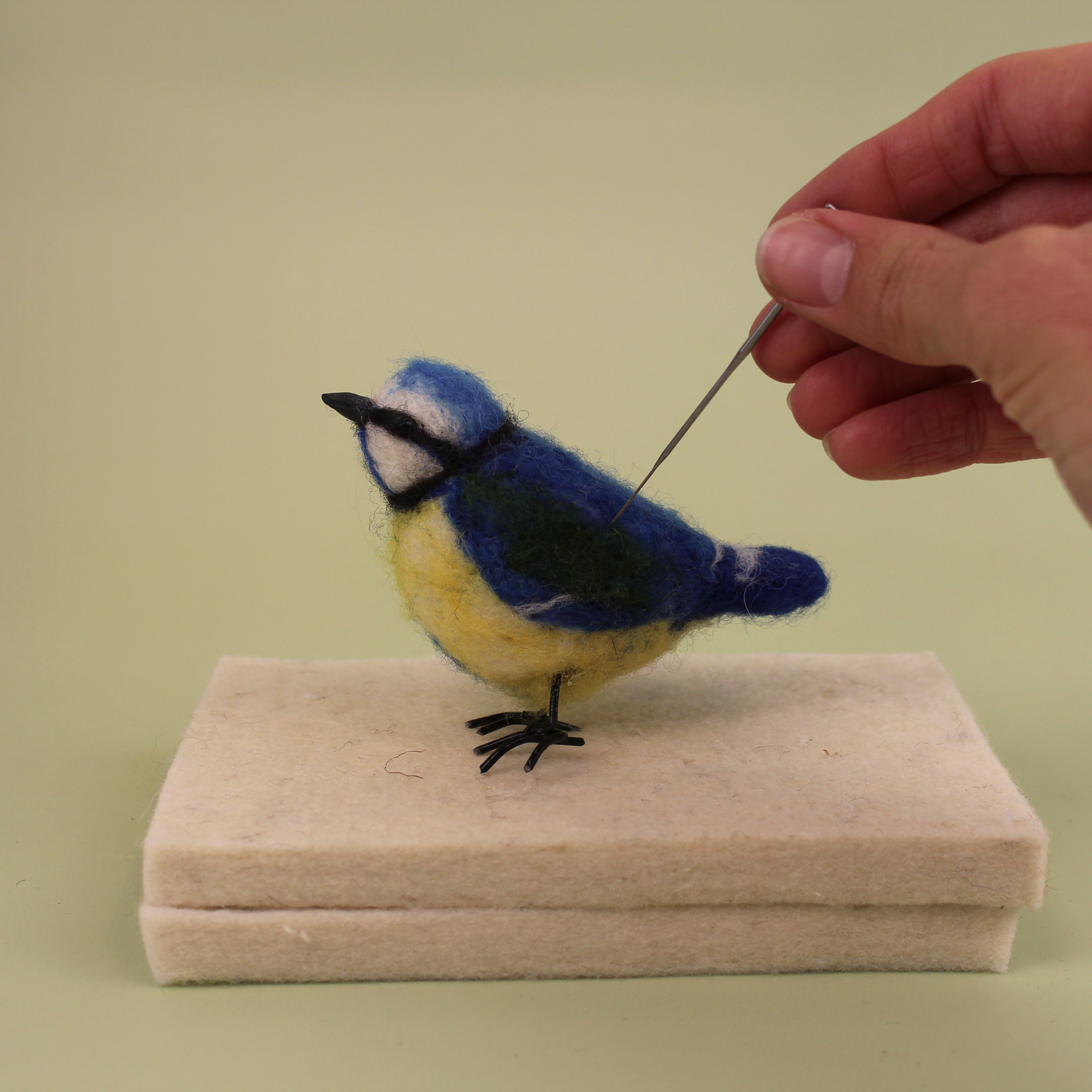 Blue Tit Small Needle Felt Kit - The Makerss