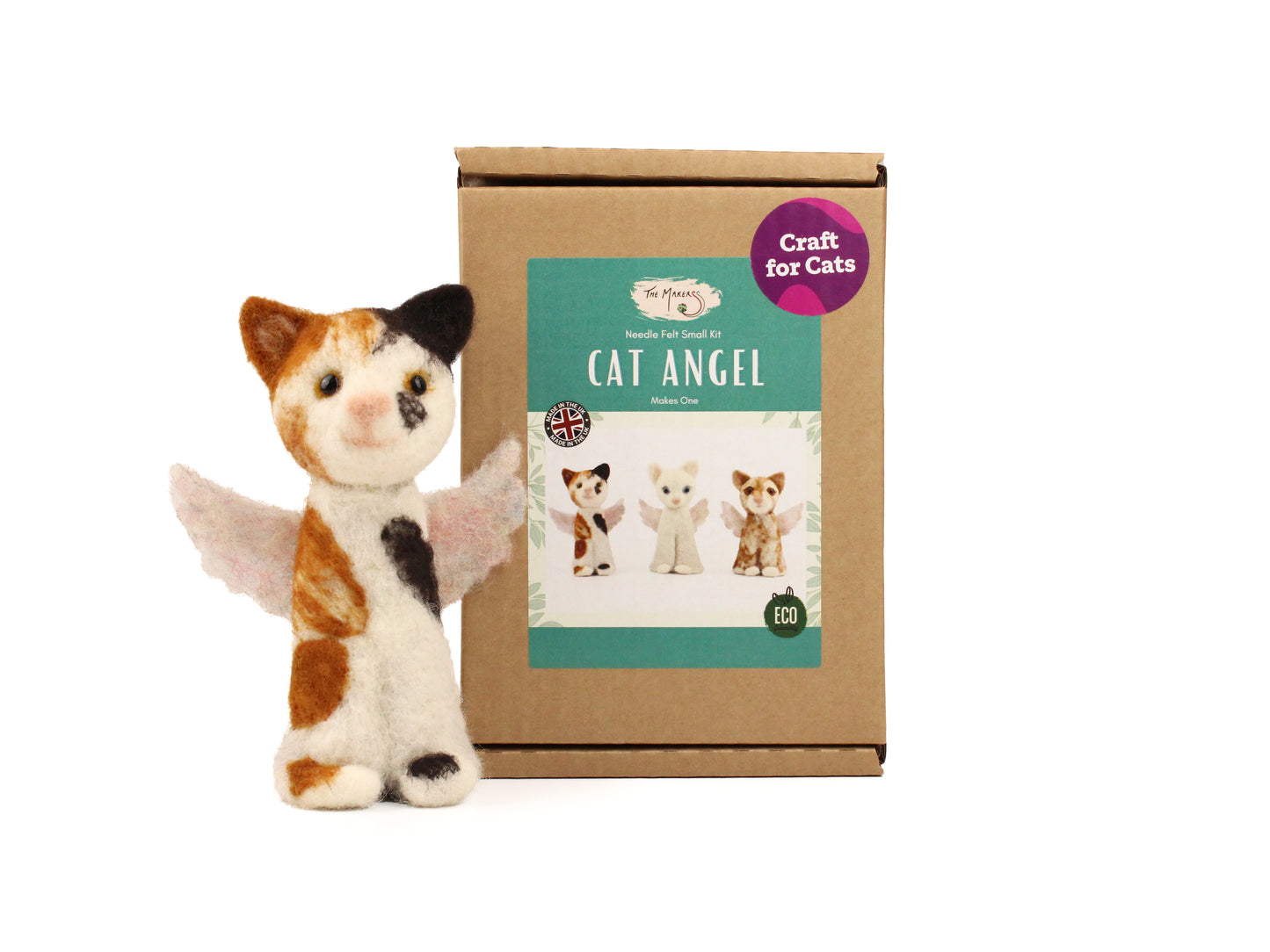 Cat Angel Needle Felt Small Kit - The Makerss