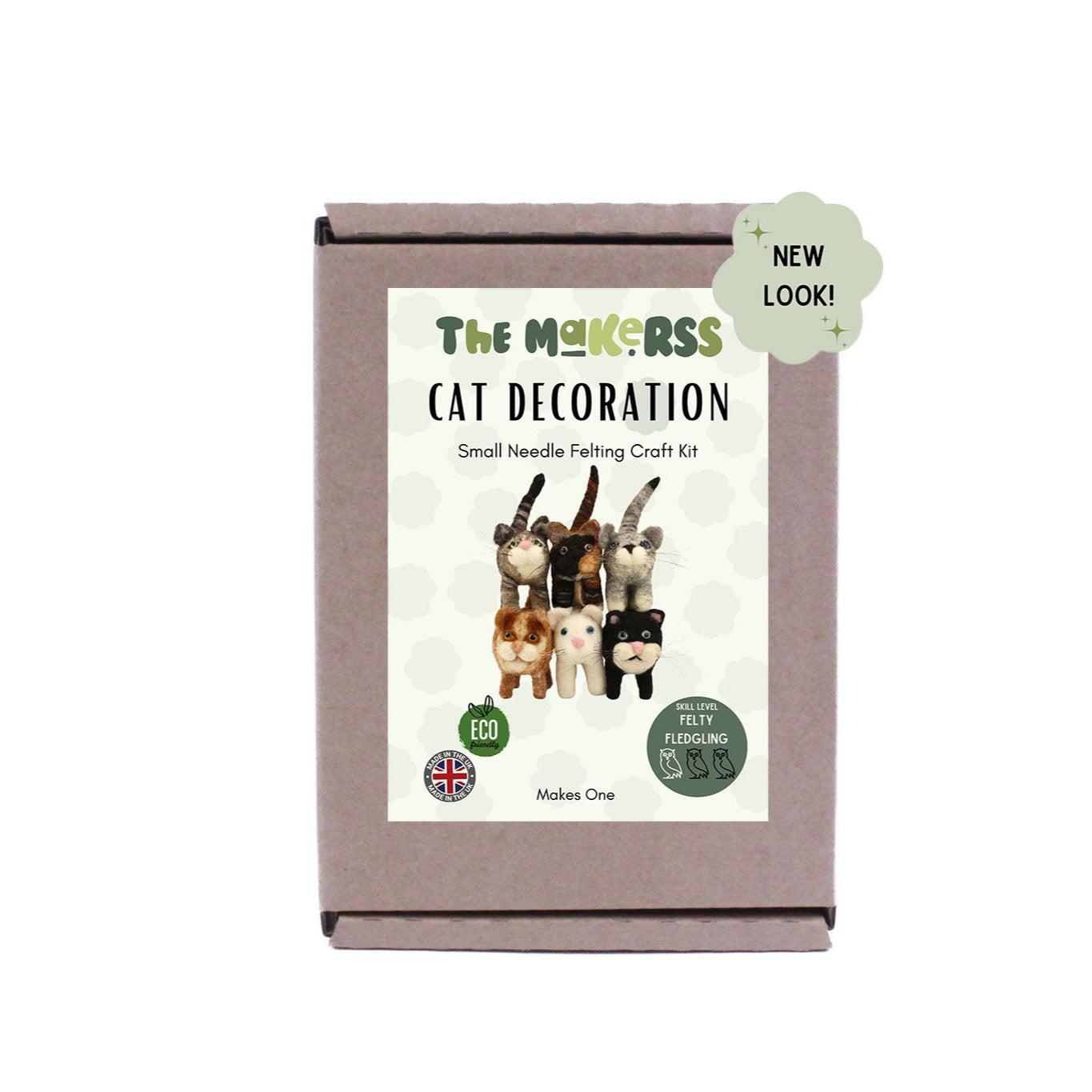 Cat Decoration Needle Felt Small Kit - The Makerss
