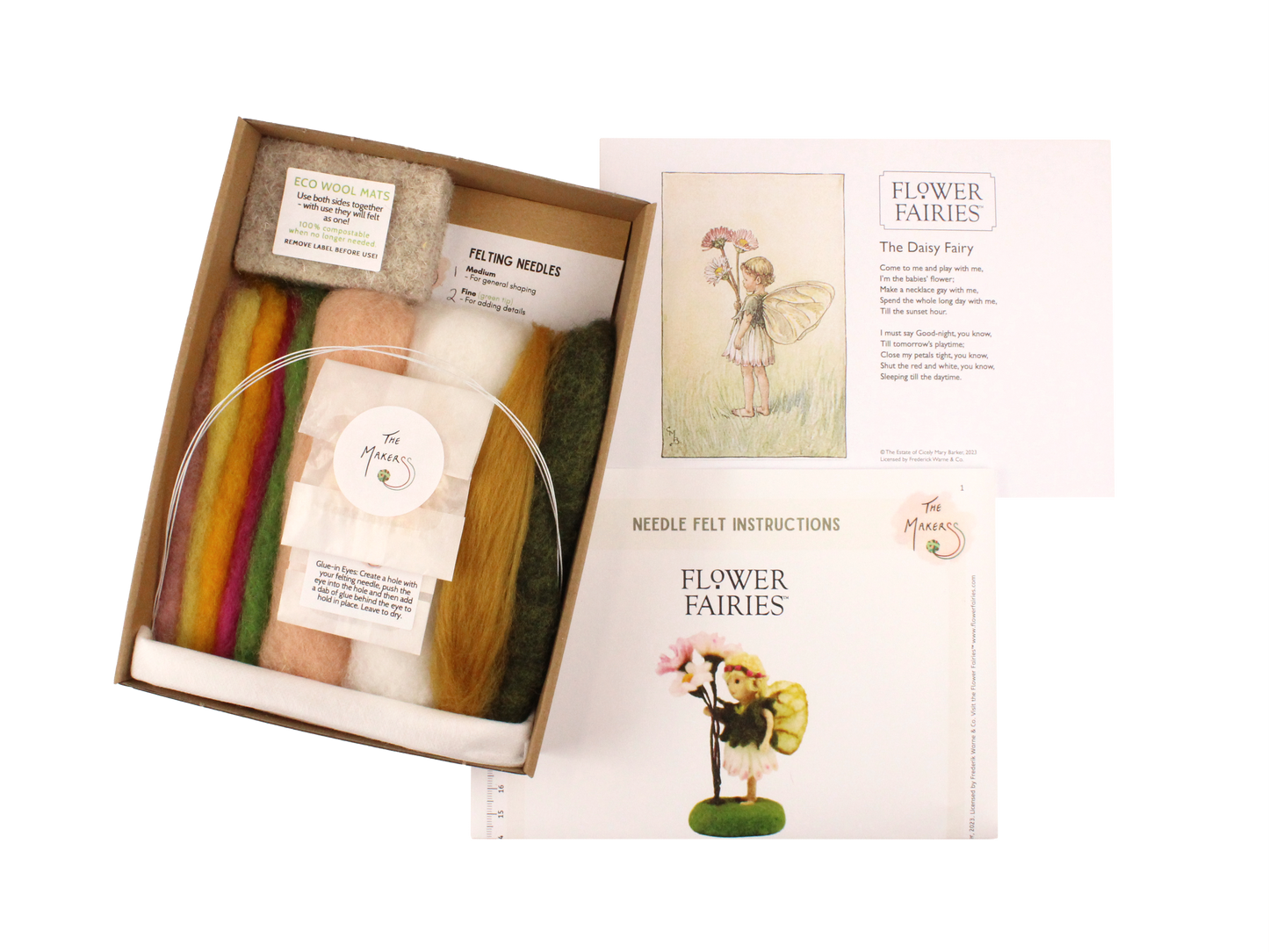 Official Flower Fairies™️ Daisy Fairy Needle Felt Kit - The Makerss