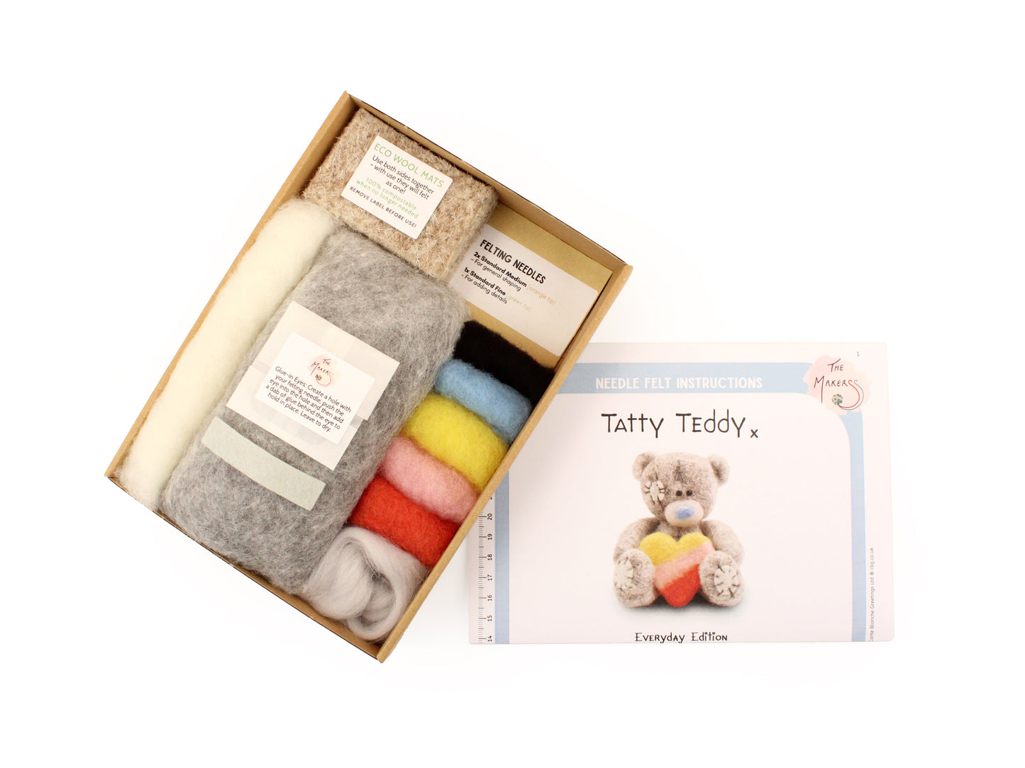 Tatty Teddy Needle Felt Kit - Everyday Edition - The Makerss