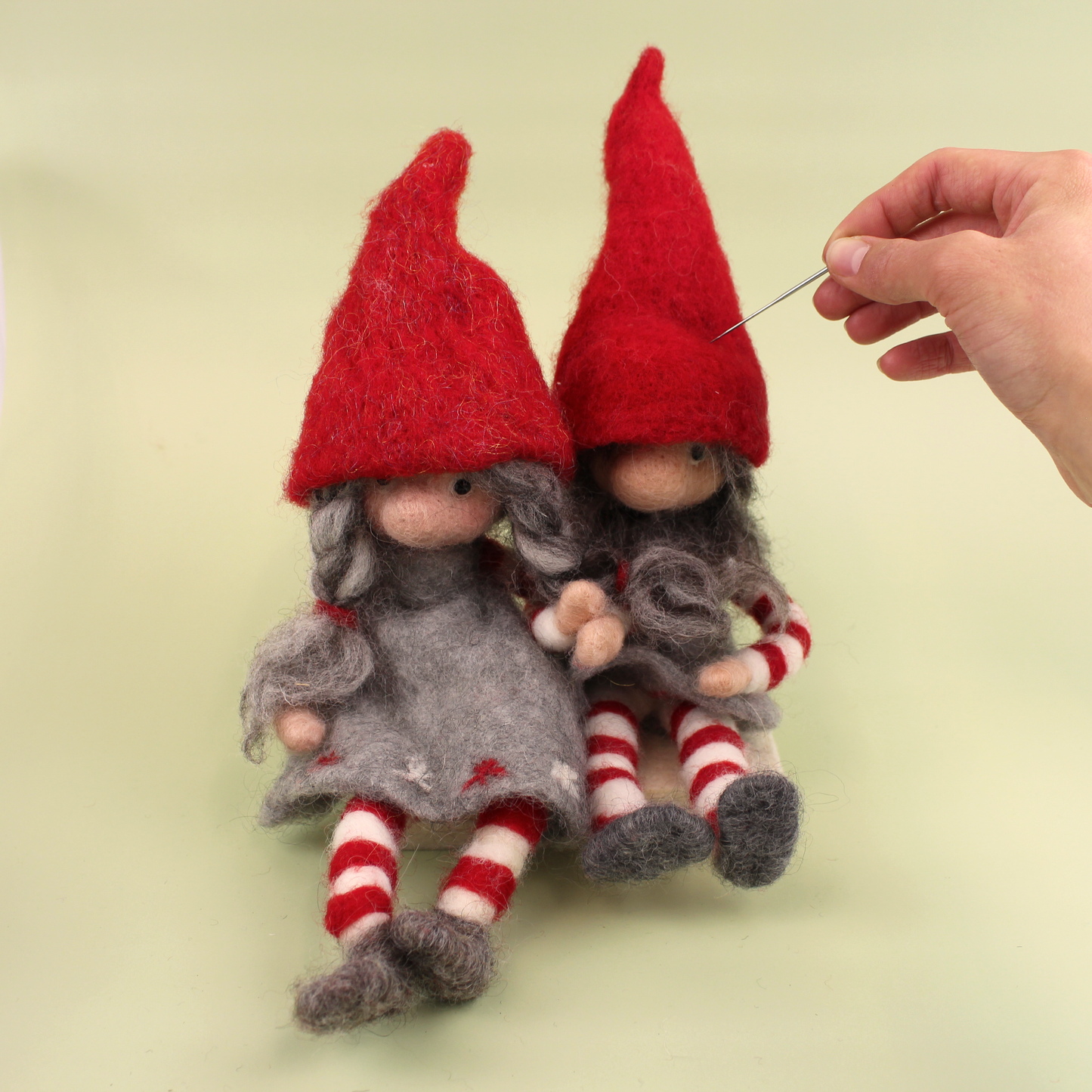Festive Tomte Needle Felt Kit - makes one - The Makerss