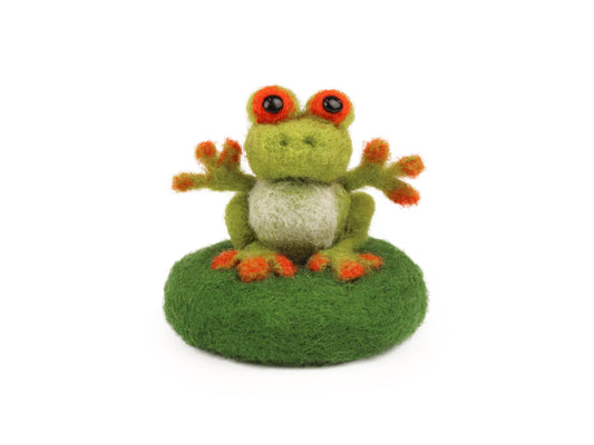 Frog Amiguwoolli Mini Needle Felt Kit - The Makerss
