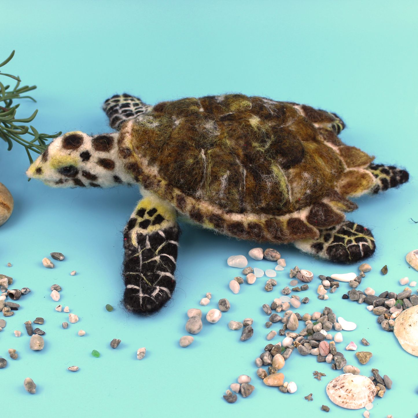 Hawksbill Turtle Needle Felt Kit - no tools - The Makerss