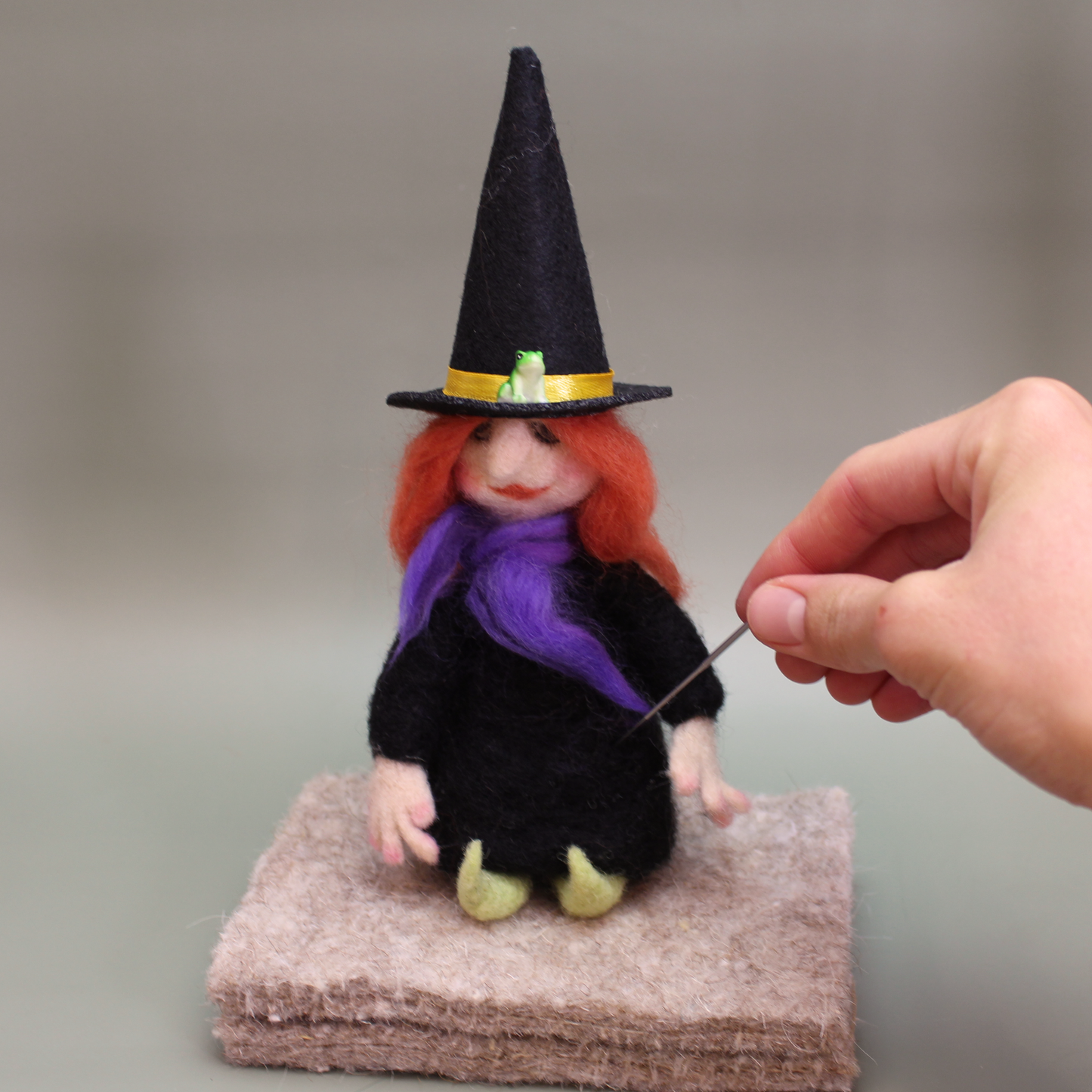 Witch Small Needle Felt Kit - The Makerss