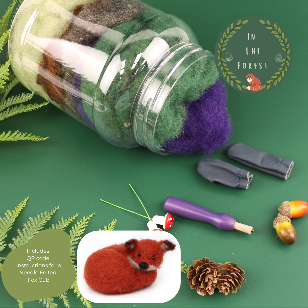 Wool Mix in Sweetie Jar with instructions, tools and accessories - Limited Edition - The Makerss