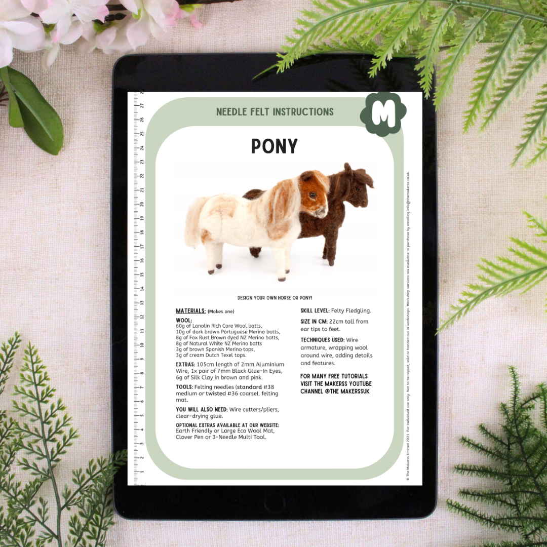 Pony Needle Felt Pack - The Makerss