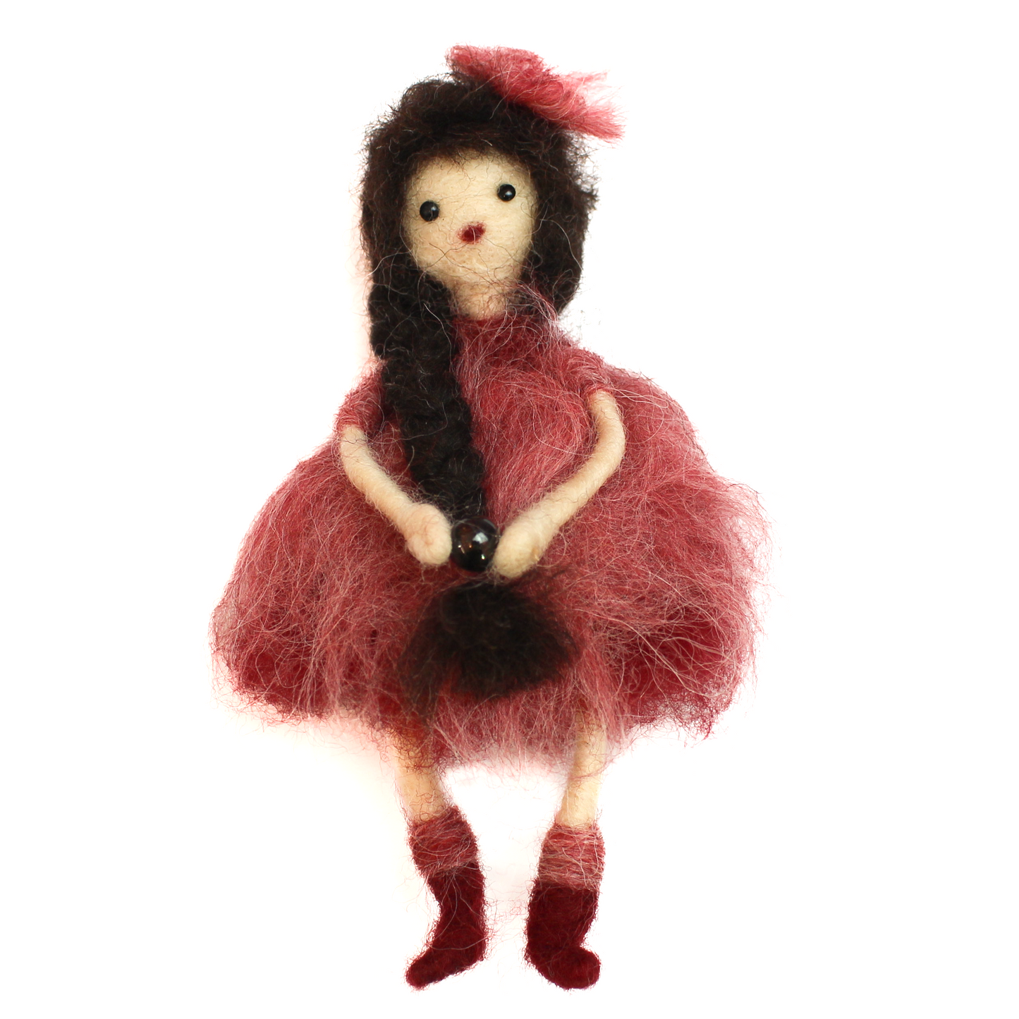 January Birthstone Garnet Fairy Needle Felt Kit