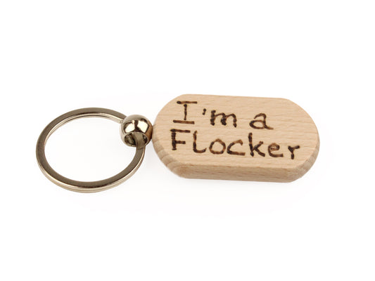 'I'm A Flocker!' Keyring - The Makerss