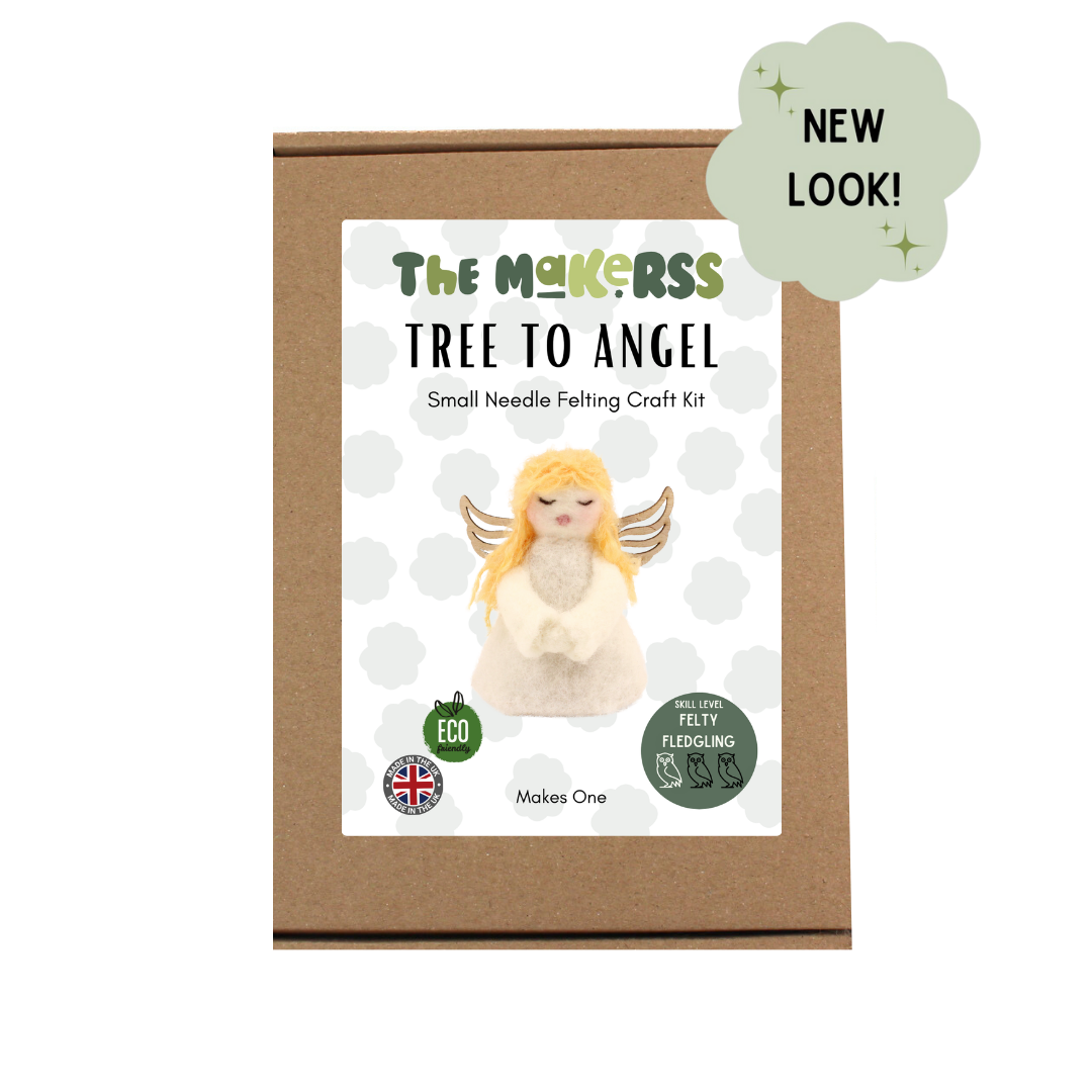 Tree Top Angel Needle Felt Kit - The Makerss