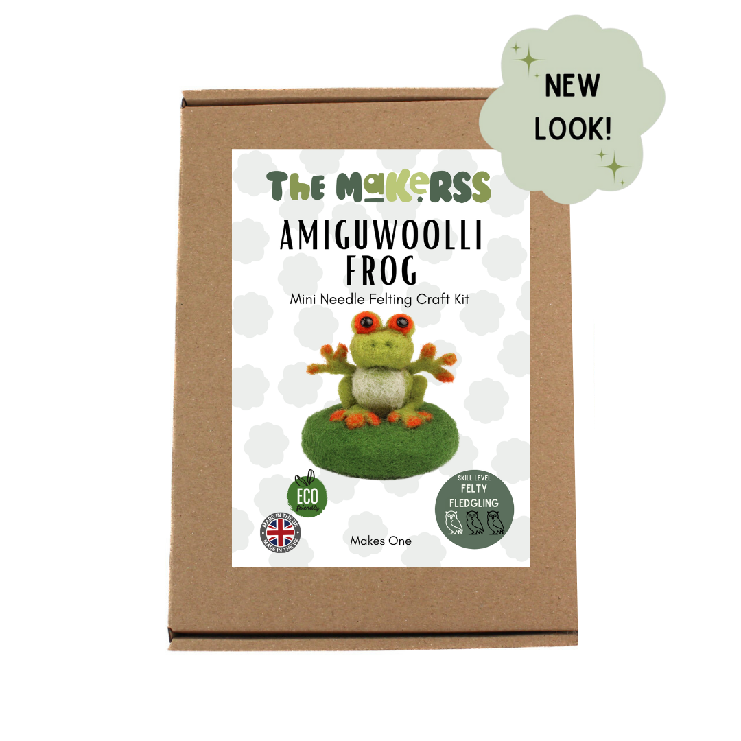 Frog Amiguwoolli Mini Needle Felt Kit - The Makerss