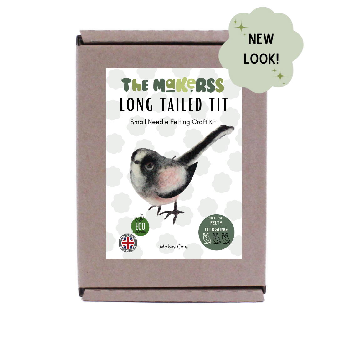 New! Long Tailed Tit Needle Felt Kit - The Makerss