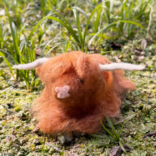 New Highland Cow Small Needle Felt Kit - The Makerss