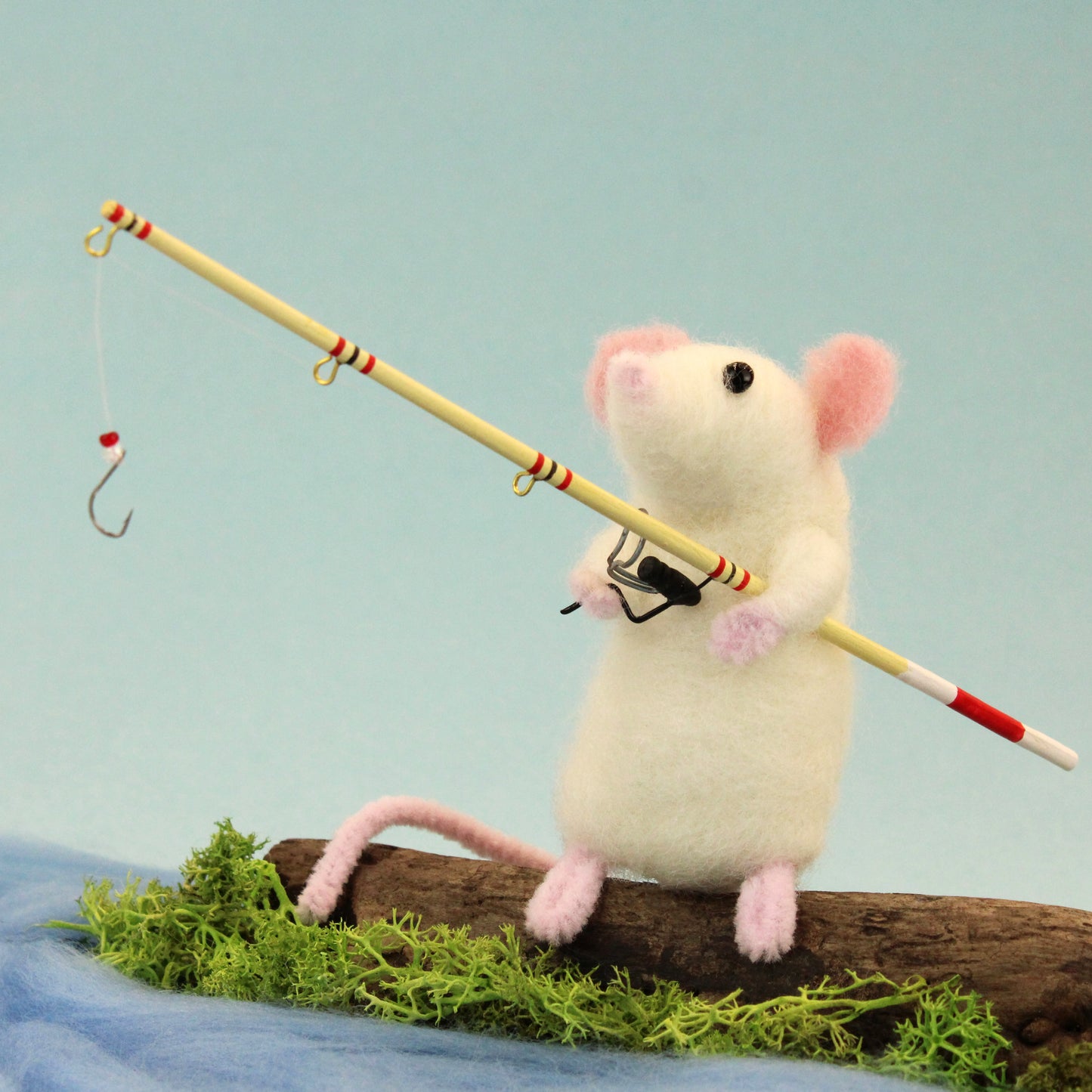 Miniature Fishing Rod for Needle Felted Characters - The Makerss