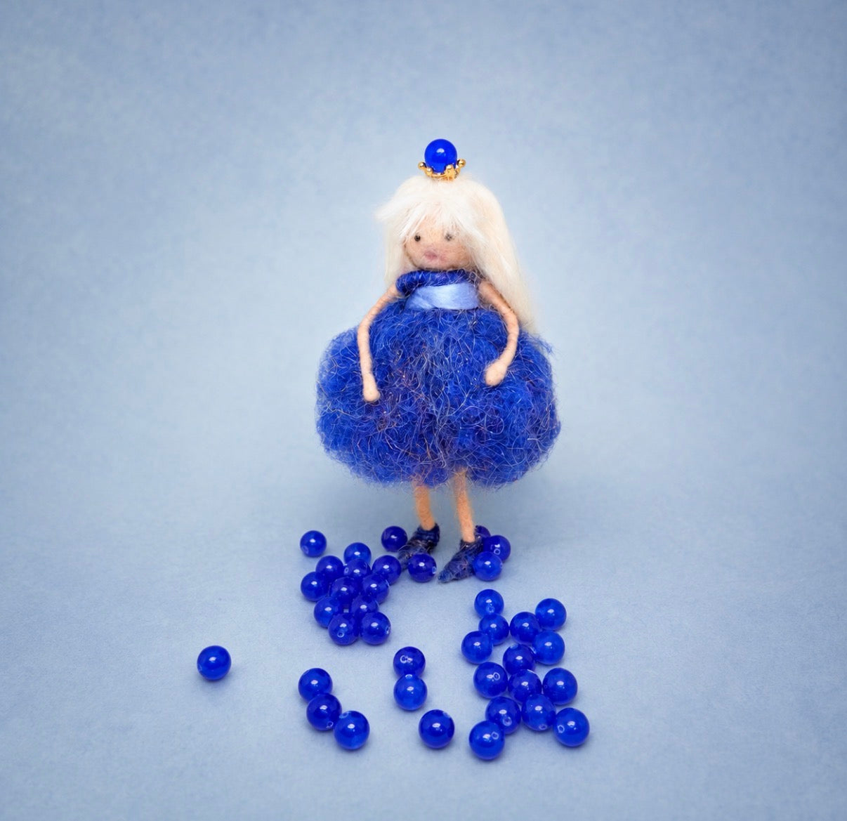 September Birthstone Sapphire Fairy Needle Felt Kit