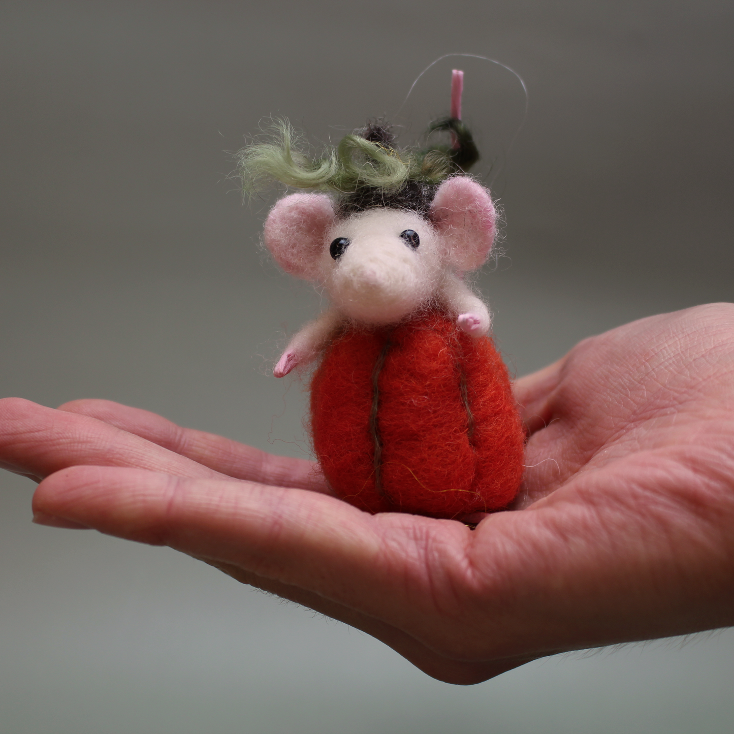 New! Pumpkin Mouse Small Needle Felt Kit - The Makerss
