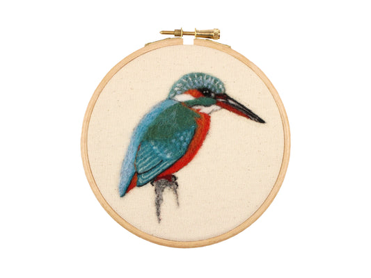 PREORDER: RSPB Kingfisher Needle Felt Picture Kit - The Makerss