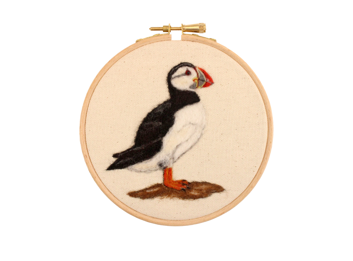 2d Puffin Needle Felt Picture Kit - The Makerss