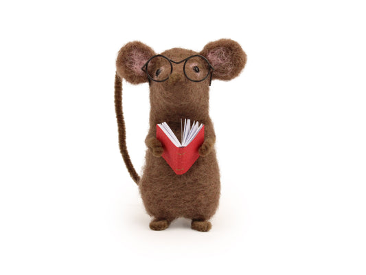 Reading Mouse Needle Felt Kit - The Makerss