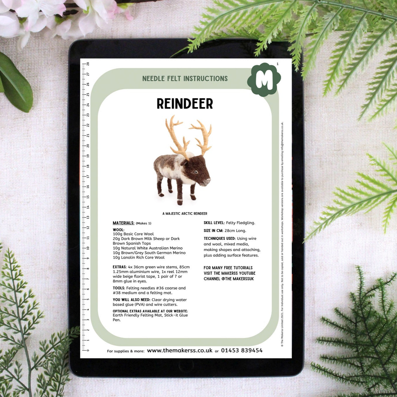 Reindeer Needle Felt Pack - The Makerss