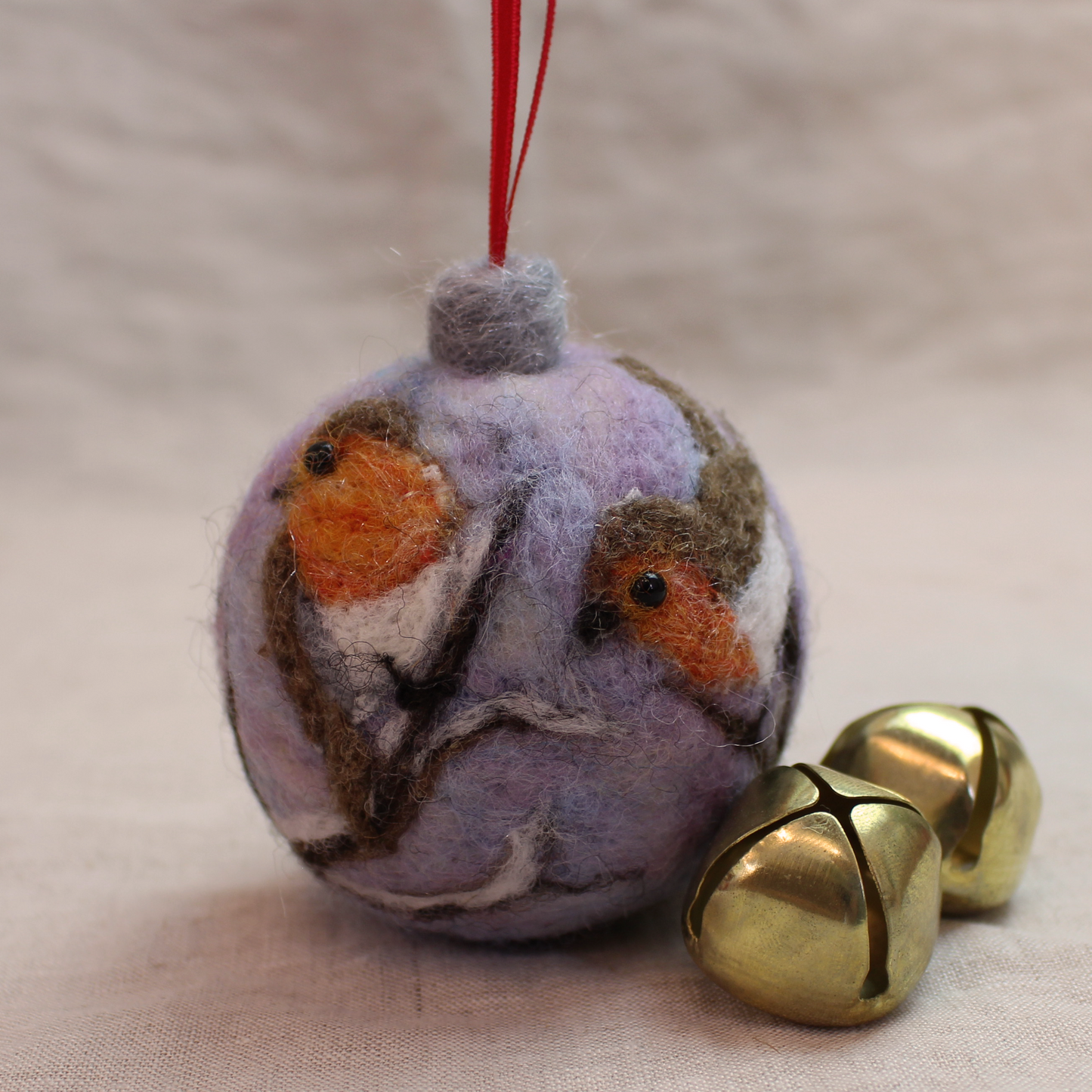 Robins on Bauble Small Needle Felt Kit - makes 2
