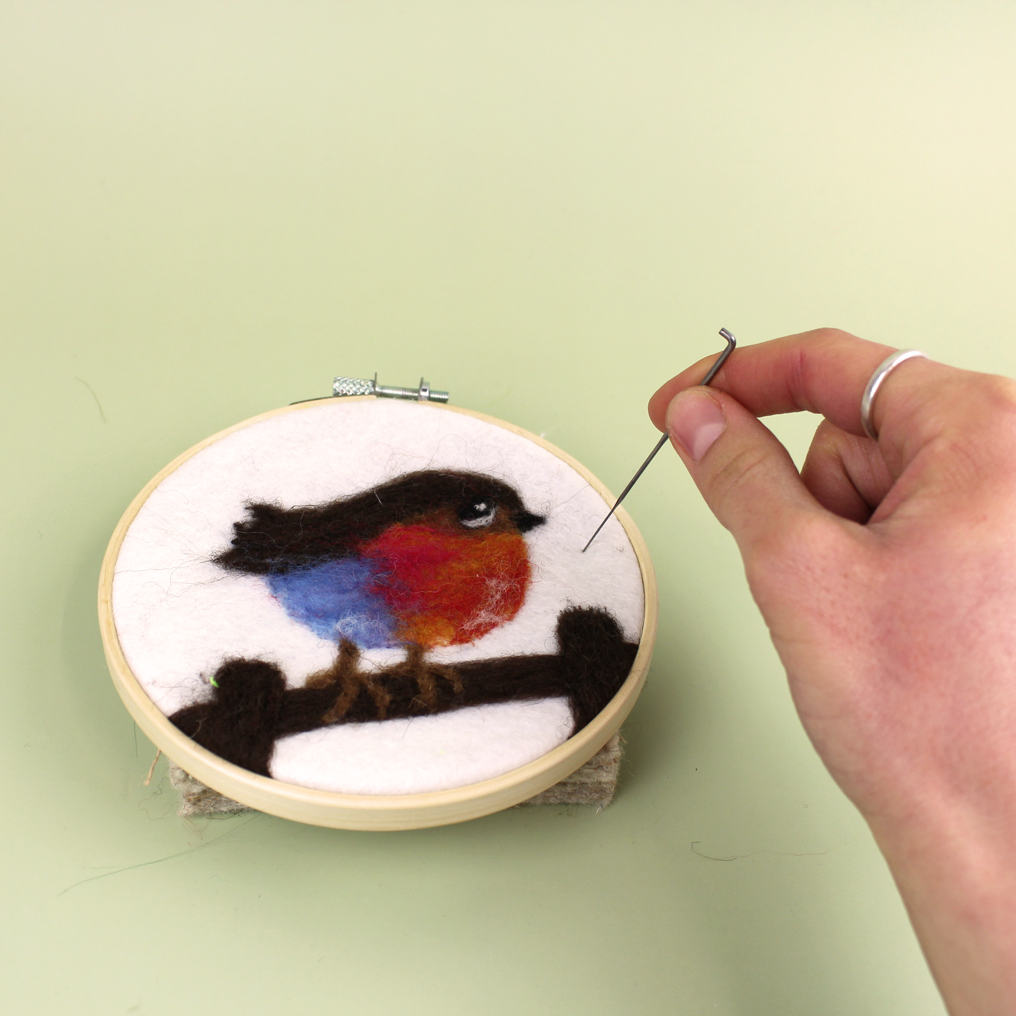 Robin Hoop Picture Needle Felt Kit - The Makerss