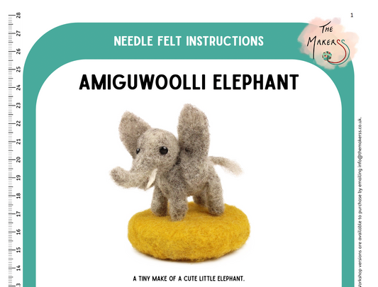 Elephant Amiguwoolli Instructions PDF - The Makerss