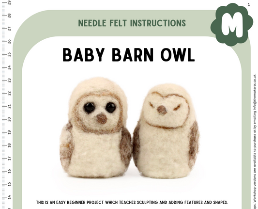 Baby Barn Owl Instructions PDF - The Makerss