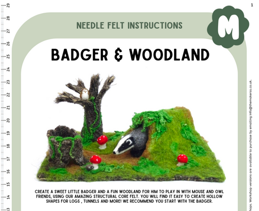 Badger & Woodland Instructions PDF - The Makerss