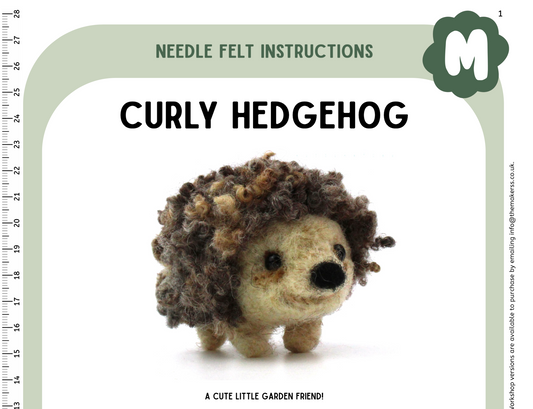 Curly Hedgehog Instructions PDF - The Makerss