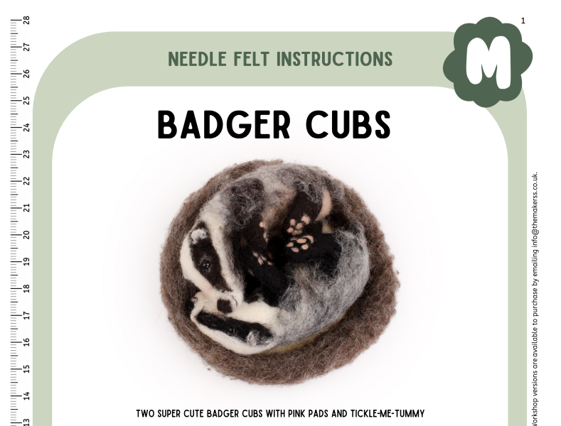 Badger Cubs Instructions PDF - The Makerss