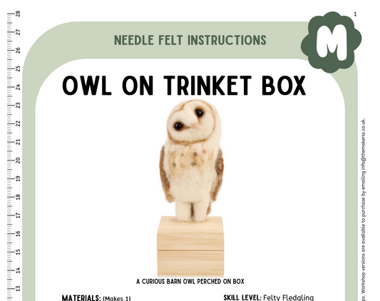 Owl On A Trinket Box Instructions PDF - The Makerss