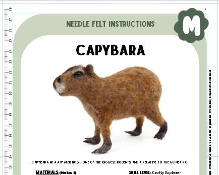 Capybara Instructions PDF - The Makerss