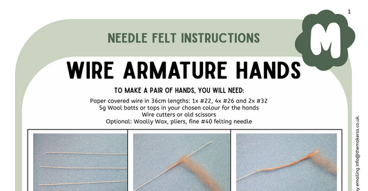 Hands with Fingers (using armature) Instructions PDF - The Makerss