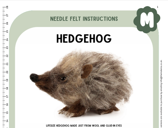 FLOCK OFFER Hedgehog Instructions PDF - The Makerss