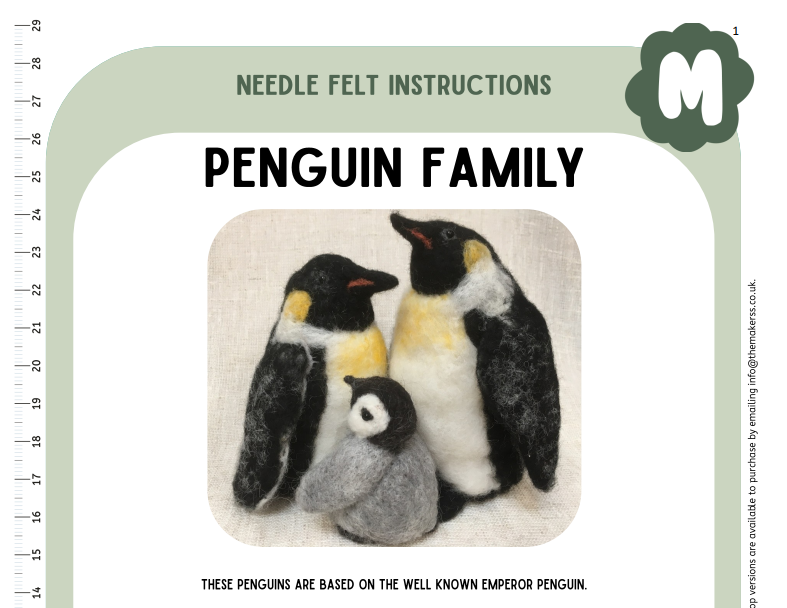 Penguin Family Instructions PDF - The Makerss
