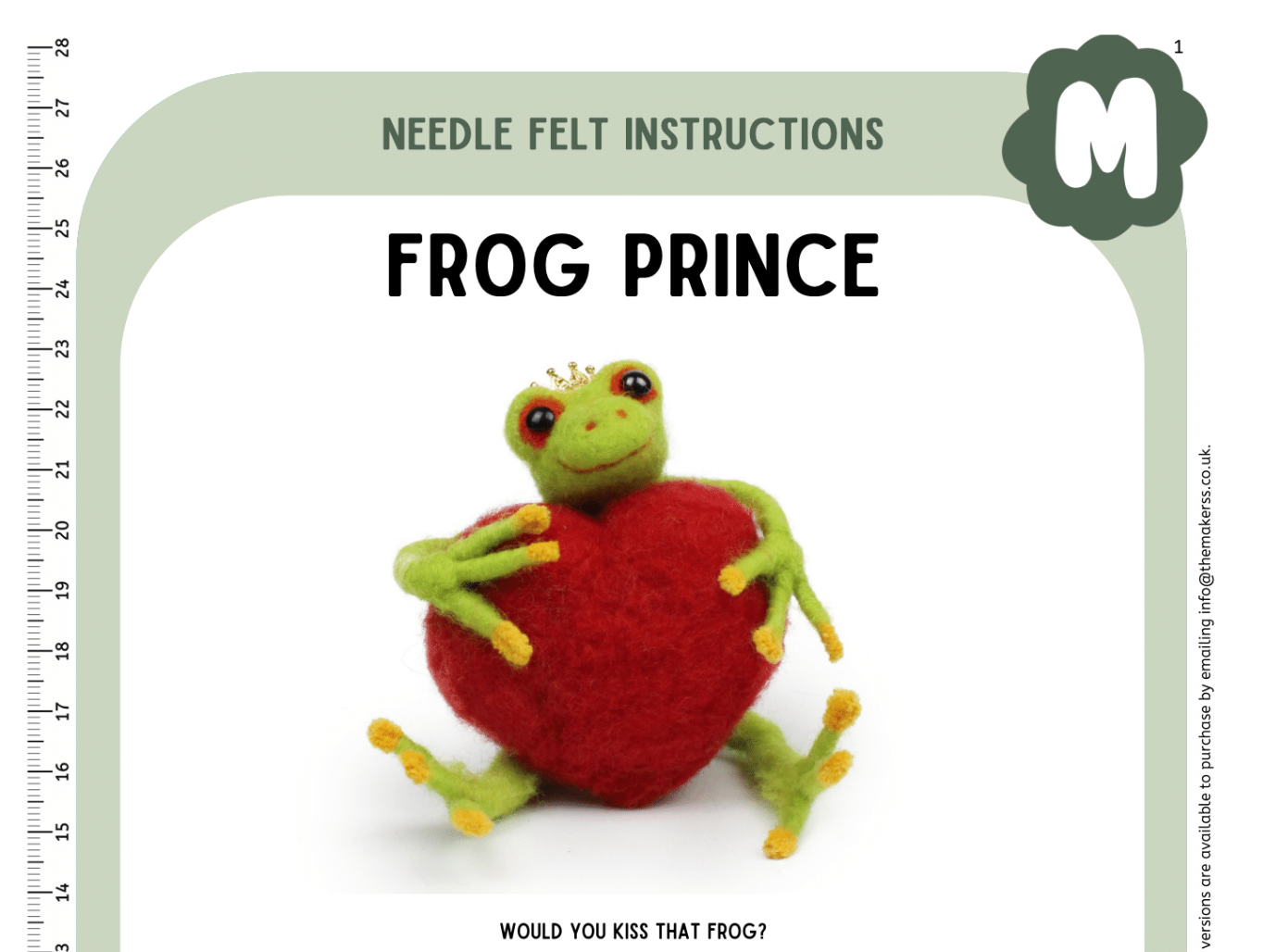 frog prince Instructions PDF - The Makerss