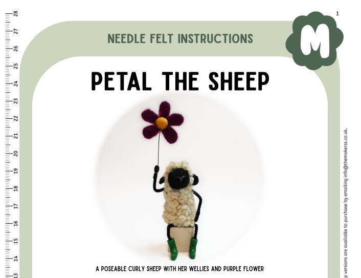 Petal The Sheep Instructions PDF - The Makerss
