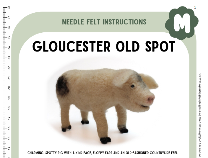 Gloucester Old Spot Instructions PDF - The Makerss