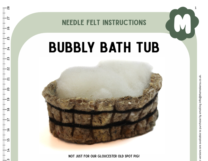 Bubbly Bath Tub Instructions PDF - The Makerss