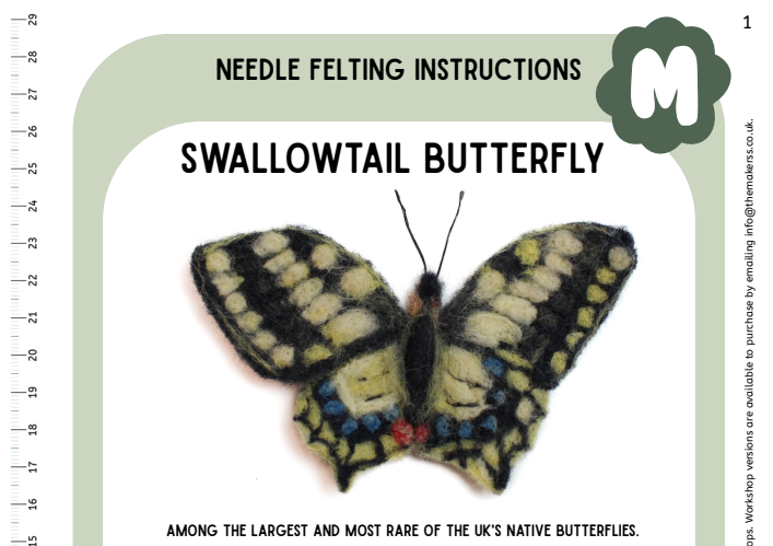 Swallowtail Butterfly PDF instructions - The Makerss