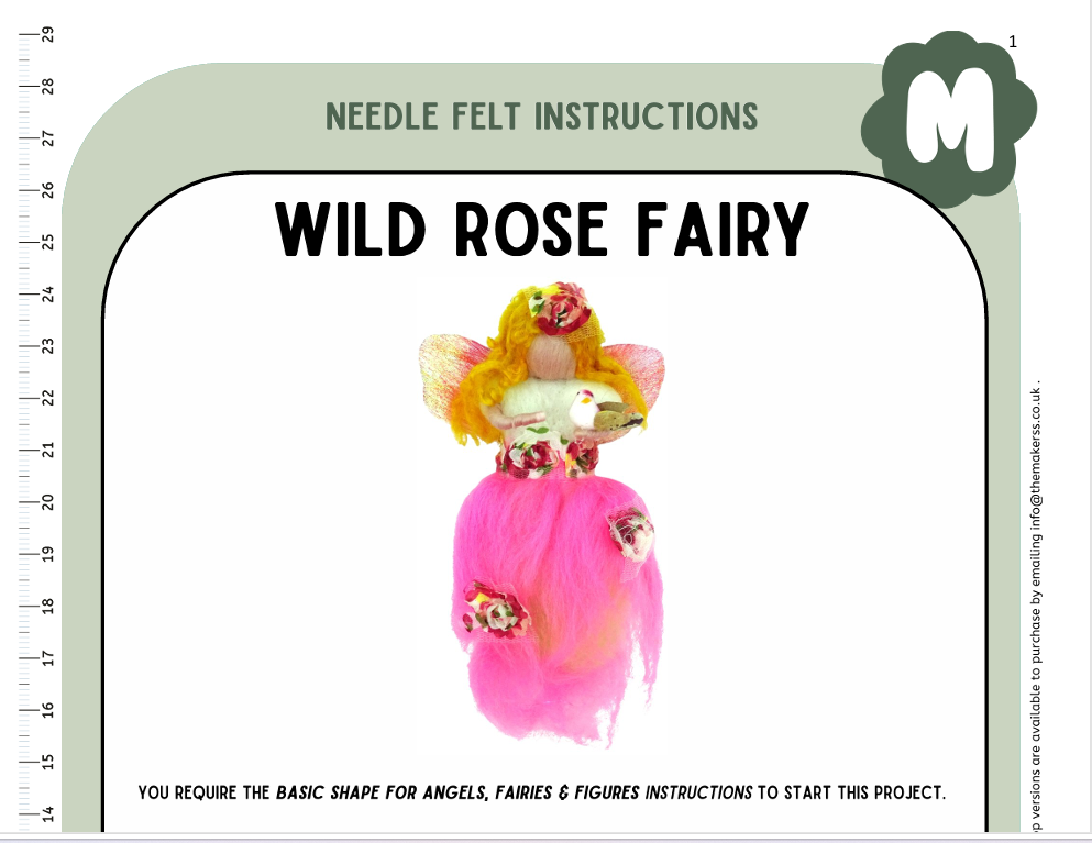 Wild Rose Fairy Instructions PDF