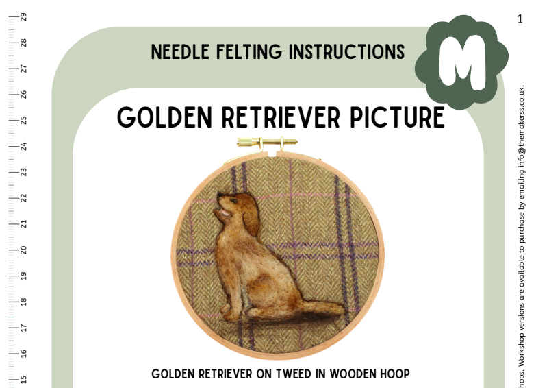 Golden Retriever Picture Instructions PDF