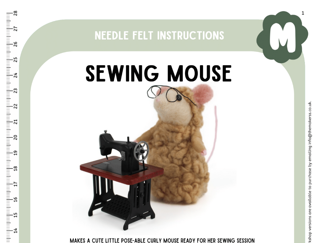Sewing Mouse Instructions PDF - The Makerss