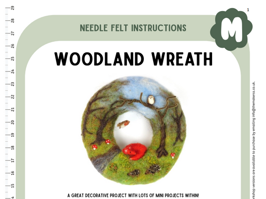 Woodland Wreath Instructions PDF - The Makerss