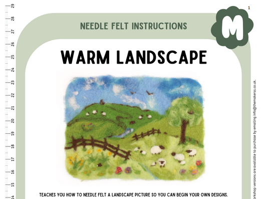 Warm Landscape Picture Instructions PDF - The Makerss