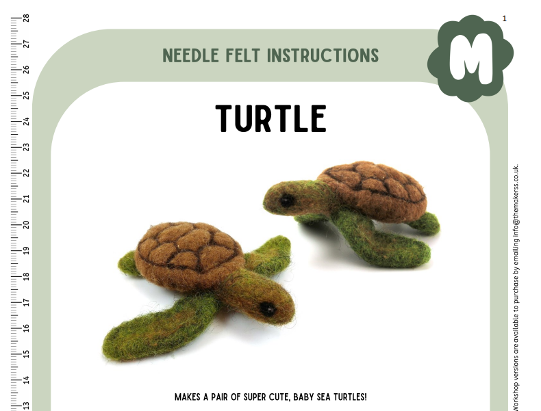 Turtle Instructions PDF updated 2024 - The Makerss