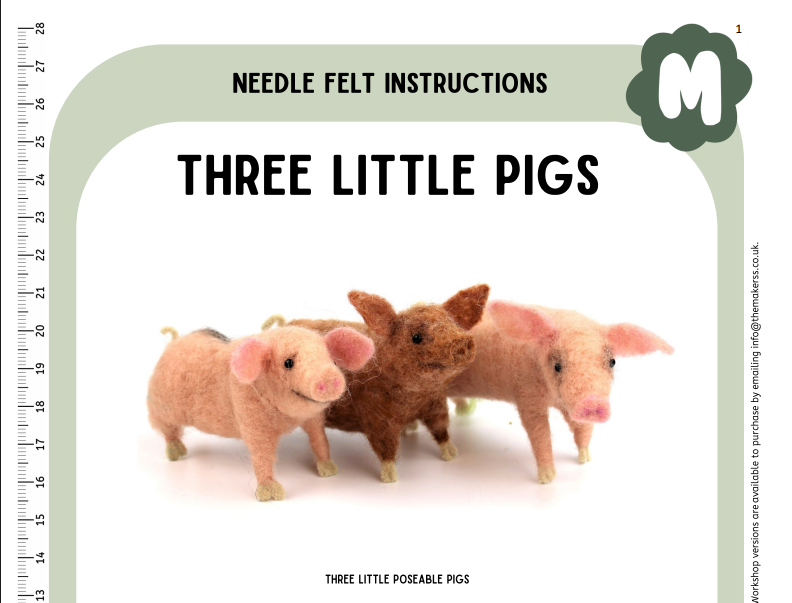 Three Little Pigs Instructions PDF - The Makerss