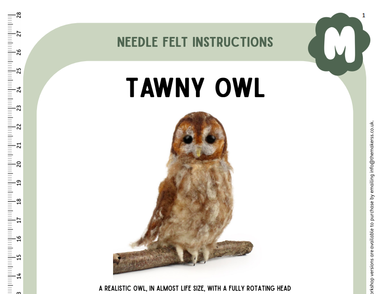 Tawny Owl Instructions PDF - The Makerss